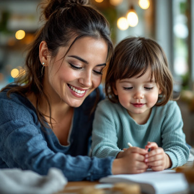 ParentEase app interface showcasing child development tracking